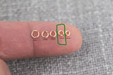 Wholesale- 3mm- 22GA Open 22 Gauge - 14/20 Gold FIlled- USA Made- Click and Lock Design- Perfect for Permanent Jewelry Jump Ring