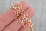 5.5mm Oval Chain Gold Fill Chain - Wholesale - By the Foot- 14/20 Permanent Jewelry Chain