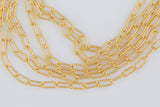 Gold Filled 2.5mm Paperclip Textured Chain, Wholesale, USA Made, Chain by foot