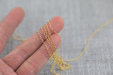 Diamond 14kt Gold Filled 2.4mm Marquise Long and Short Chain by the Foot - Chain for Permanent Jewelry Bracelet Making Wholesale