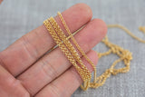 Gold Filled 2mm Rolo Chain, Wholesale, USA Made, Chain by foot Permanent Jewelry Chain