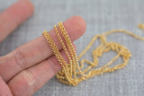 Gold Filled 2mm Rolo Chain, Wholesale, USA Made, Chain by foot Permanent Jewelry Chain