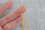 1.3mm Curb Gold-filled Chain by the foot or 10 feet-- Flat Chain Permanent Jewelry Chain