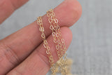 Gold Filled Heart Chain 2.6 x 2.1mm , Wholesale, USA Made, Chain by foot