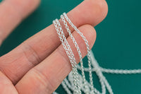 2.0mm Sterling silver Double Round Cable Chain