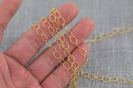 5.5mm Oval Chain Gold Fill Chain - Wholesale - By the Foot- 14/20 Permanent Jewelry Chain