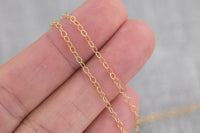 2mm Gold-filled Chain by the foot - Wholesale - Round Cable Chain Permanent Jewelry Chain