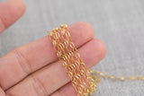 3x5mm Oval Rolo Chain Gold Fill Chain -- By the Foot Permanent Jewelry Chain