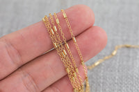 Gold Filled Satellite Round Tubed Chain, Wholesale, USA Made, Chain by foot Permanent Jewelry Chain