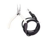 Jupiter Welder Grounded Pliers with Stylus Extension Set Extra Long Extension Extended for Permanent Jewelry Curved Tip Thin Tip 5ft!