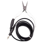 5ft Grounded Pliers Set Extra Long Extension for Permanent Jewelry for Orion Mpulse Zapp Amazon Jupiter Welders! 1 Curved Tip 1 Thin Tip
