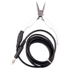 5ft Grounded Pliers Set Extra Long Extension for Permanent Jewelry for Orion Mpulse Zapp Amazon Jupiter Welders! 1 Curved Tip 1 Thin Tip