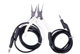 5ft Grounded Pliers Set Extra Long Extension for Permanent Jewelry for Orion Mpulse Zapp Amazon Jupiter Welders! 1 Curved Tip 1 Thin Tip