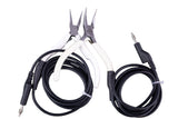 5ft Grounded Pliers Set Extra Long Extension for Permanent Jewelry for Orion Mpulse Zapp Amazon Jupiter Welders! 1 Curved Tip 1 Thin Tip