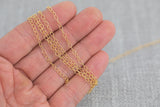 2mm Gold-filled Chain by the foot - Wholesale - Round Cable Chain Permanent Jewelry Chain