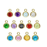 4mm Rose Gold Filled Connector 14/20 or Sterling Silver Add-On Birthstone Made in USA Real 14k Gold Filled Charm and Connector