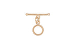 1 set per order -9mm 14K Gold Colored Toggle Clasp for Bracelet Necklace Jewelry Making Supply