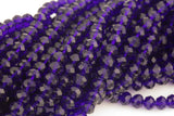 8mm Royal Blue Royal Blue Navy Blue Dark blue Crystal Rondelle Beads - 2 or 5 or 10 STRANDS