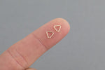 USA Gold Filled Triangle Jump Ring- 22 Gauge- 5mm-14/20 Gold Filled- USA Made- Click and Lock Design- Perfect for Fine Work- 10pcs per order