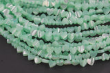 Iridescent Mother of Pearl MOP Shell Heart Beads- Side Drilled- 6mm - 15.5'' Strand Shell Beads