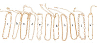 Modern Satellite Paperclip Bracelet 18k Gold Bracelet Anklet Chain One Size fits All 6.75 inches with 2 inch extender - Tarnish Resistant