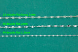 925 Sterling Silver Permanent Jewelry Chain by the Foot