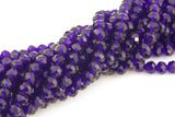 8mm Royal Blue Royal Blue Navy Blue Dark blue Crystal Rondelle Beads - 2 or 5 or 10 STRANDS