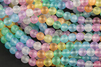 Multi Color Selenite Beads Round Beads 6mm 8mm 10mm High Quality Real Genuine Selenite Gemstone 15.5" Strand Gemstone Beads