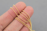 Gold Filled Ball chain 1.0 and 1.5mm Chain, Wholesale, USA Made, Chain by foot Permanent Jewelry Chain