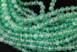 Green Color Selenite Beads Round Beads 6mm 8mm 10mm High Quality Real Genuine Selenite Gemstone 15.5" Strand Gemstone Beads