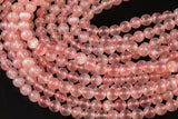 Peach Color Selenite Beads Round Beads 6mm 8mm 10mm High Quality Real Genuine Selenite Gemstone 15.5" Strand Gemstone Beads