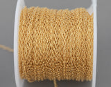 Gold Filled Cable Flat Paperclip Oval Dainty Chain 1.8mm , Wholesale, USA Made, Chain by foot Permanent Jewelry Chain