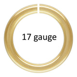 USA Gold Filled Jump Ring Open 17Gauge - 14/20 Gold Filled USA Made Click and Lock Design Perfect for Fine