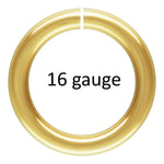 USA Gold Filled Jump Ring Open 16 Gauge - 14/20 Gold Filled USA Made Click and Lock Design Perfect for Fine