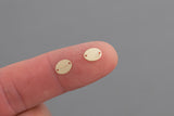 14k Gold Filled Quality Oval Connector Tags 7x6mm- Perfect for stamping
