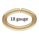 USA Gold Filled Oval Jump Ring- 18 Gauge- 14/20 Gold Filled- USA Made- Click and Lock Design- Perfect for Fine Work