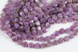 AAA Natural Kunzite Faceted Heart Beads 12mm Gemstone 15.5" Strand