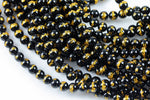 Hand Carved Dragon Round Onyx Beads. A Quality -Full Strand 15.5 inch Strand- Black