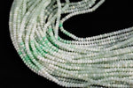 Natural Green Opal High Quality in Diamond Cut Faceted Roundel, 4mm - Full 15.5 Inch Strand-Full Strand 15.5 inch Strand