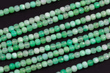 Natural Chrysoprase Faceted Cube Beads Size 4mm 15.5" Strand