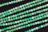 Natural Chrysoprase Faceted Cube Beads Size 3mm or 4mm 15.5" Strand