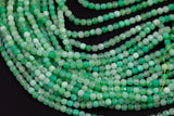 Natural Chrysoprase Faceted Cube Beads Size 3mm or 4mm 15.5" Strand
