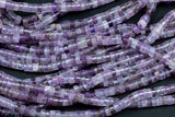 Natural Amethyst Heishi Discs Beads 2x4mm 3x6mm 15.5" Strand