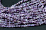 Natural Amethyst Heishi Discs Beads 2x4mm 3x6mm 15.5" Strand