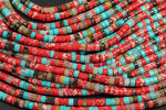 Multi Gemstone Heishi Discs Beads 2x4mm 3x6mm 15.5" Strand