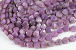 AAA Natural Kunzite Faceted Heart Beads 12mm Gemstone 15.5" Strand