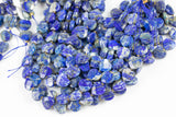 AAA Natural Lapis Faceted Heart Beads 12mm Gemstone 15.5" Strand