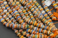 Dzi Beads Faceted Round Beads. A Quality -Full Strand 15.5 inch Strand 6mm, 8mm, 12mm, or 14mm Beads