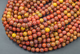 Natural Moroccan Seam Agate Beads 6mm 8mm 10mm Round Beads 15.5" Strand