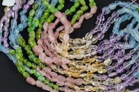 Natural Multi Gemstone NuggetsBeads -16 Inch strand - Wholesale pricing AAA Quality- Full 16 inch strand Gemstone Beads- 6x8mm